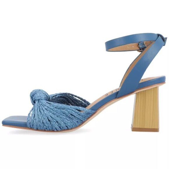 Journee Collection  Galinda Block Heel Sandals Women's Size 7 1/2 NIB - Picture 2 of 4